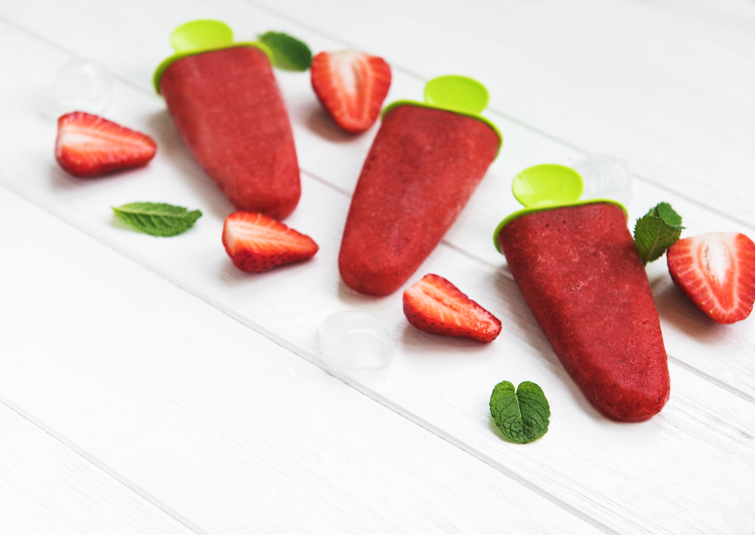 Dairy Free, Sugar Free - Iced Coconut Berry Pops